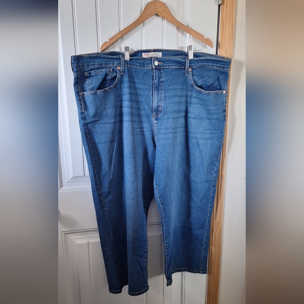 Levi’s Signature Women’s High Rise Loose Crop Heritage Blue Denim Jeans Size 28W